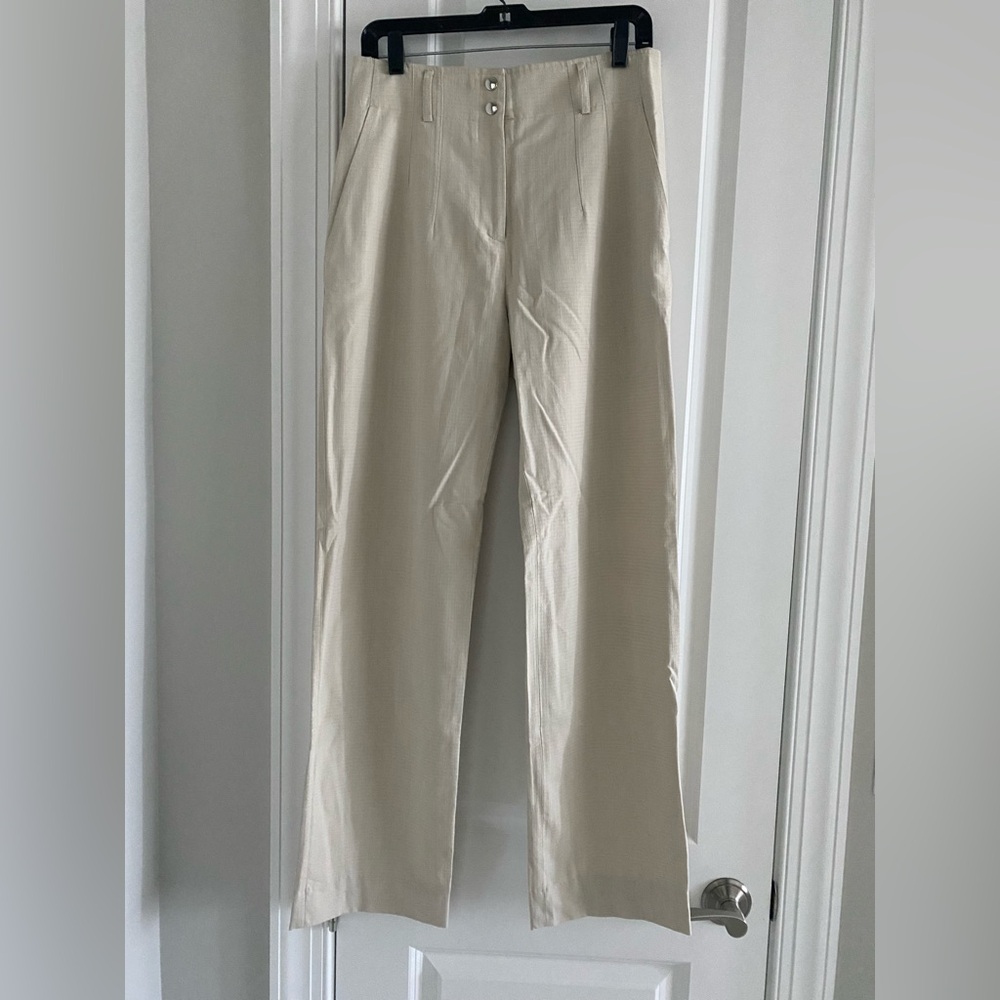 Iro Paris Beige SZ 40/8 W/pockets Zip Close& Snaps Beautiful pure Luxury